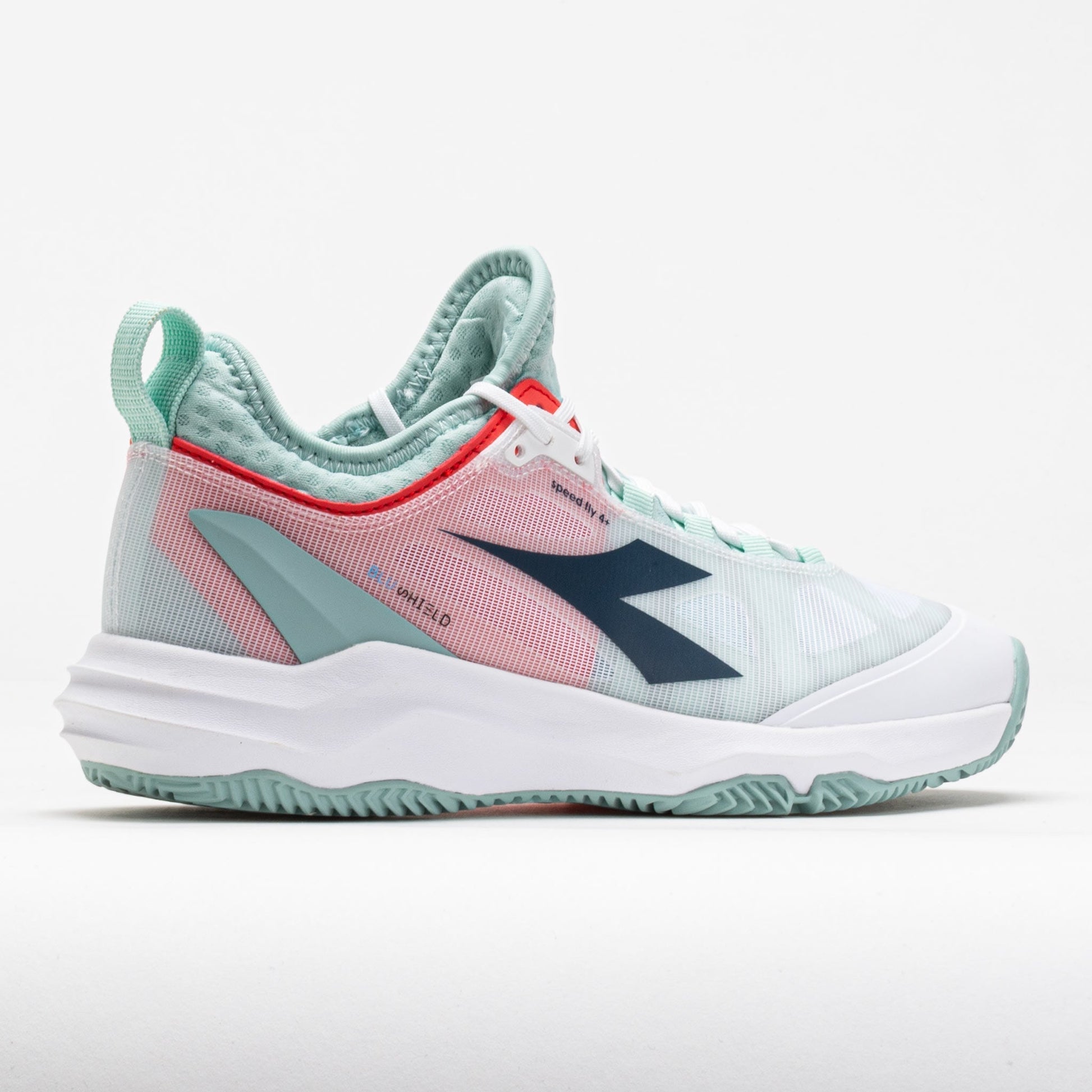 Diadora Speed Blushield Fly 4+ Clay Women's  White/Blue/Surf Spray