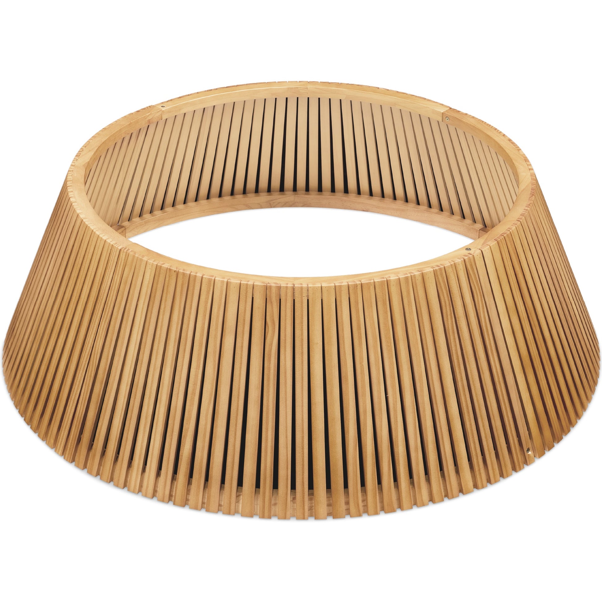 Christmas Tree Collar, Solid Wood Slatted Tree Accessory - 36in