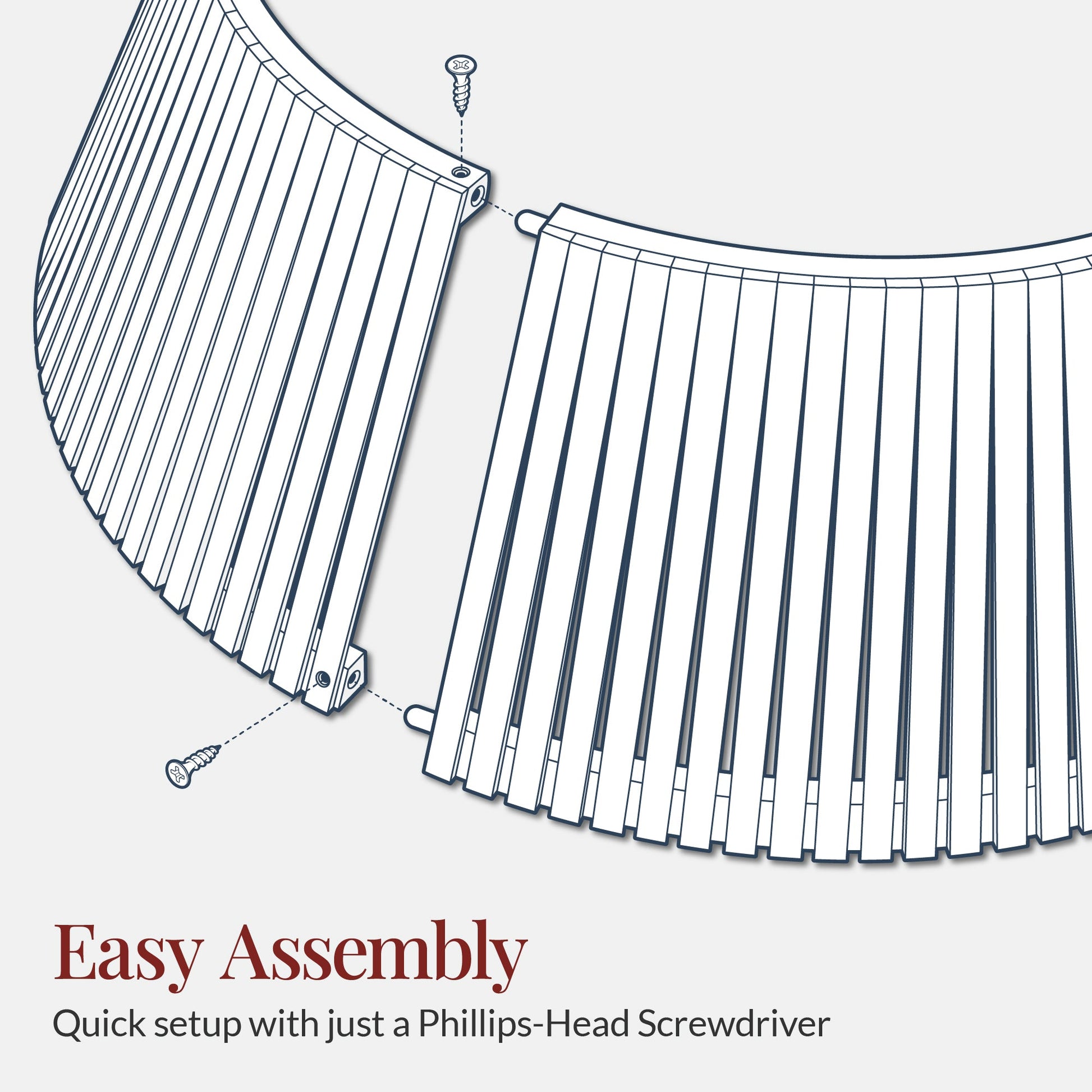 Christmas Tree Collar, Solid Wood Slatted Tree Accessory - 36in