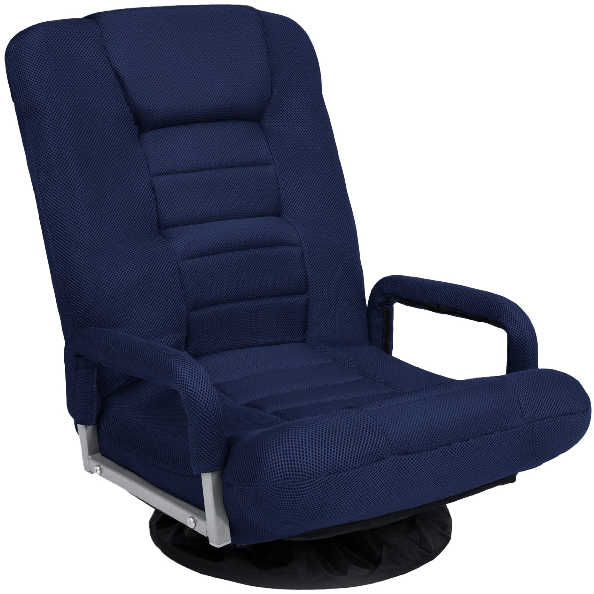 Gaming Floor Chair w/ 360-Degree Swivel, Armrest, Adjustable Backrest