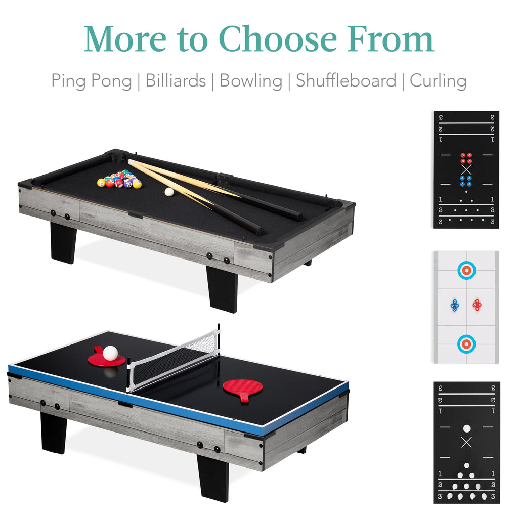 11-in-1 Combo Game Set w/ Ping Pong, Foosball, Air Hockey, 5 Storage Bags