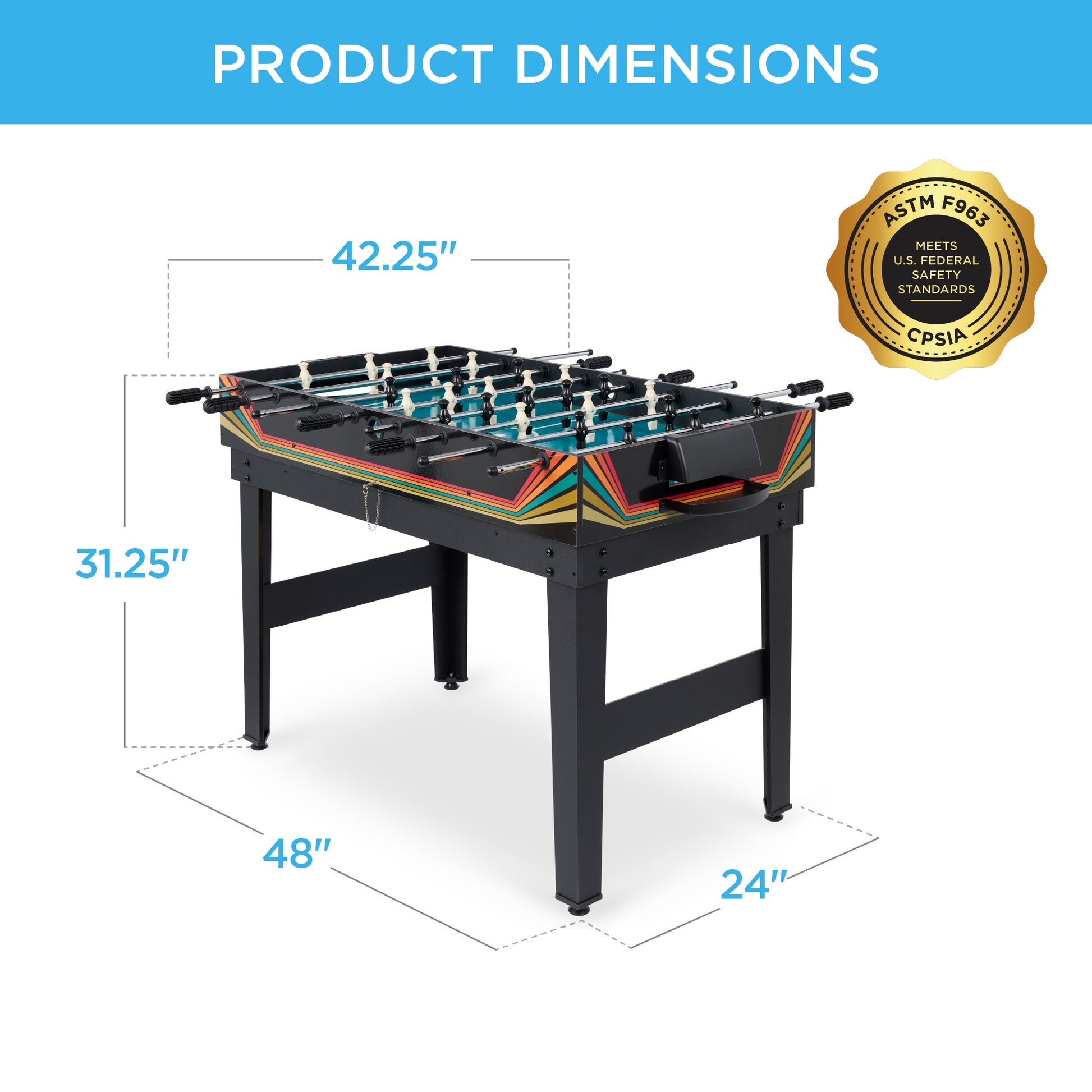 10-in-1 Combo Game Table Set w/ Pool, Foosball, Ping Pong, Chess - 2x4ft