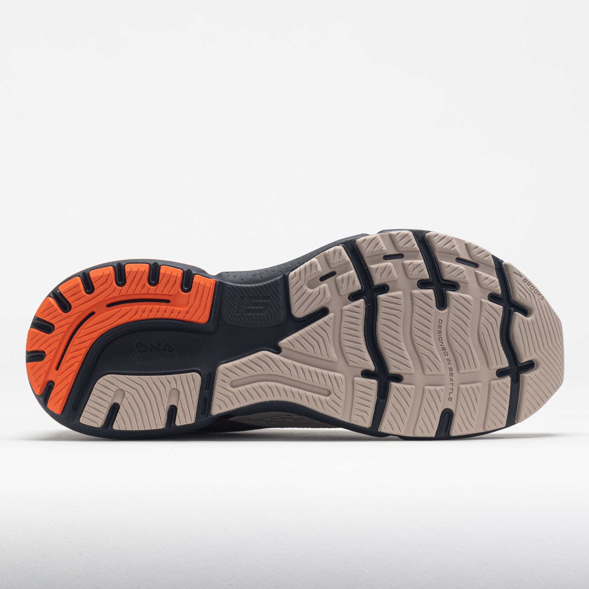 Brooks Ghost 15 Men's  White Sand/Red Orange/Blue