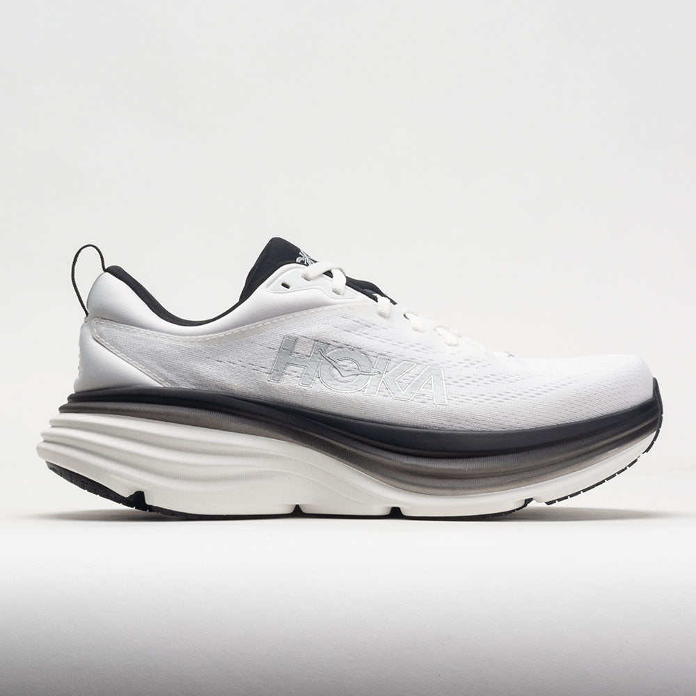 HOKA Bondi 8 Men's  White/Black