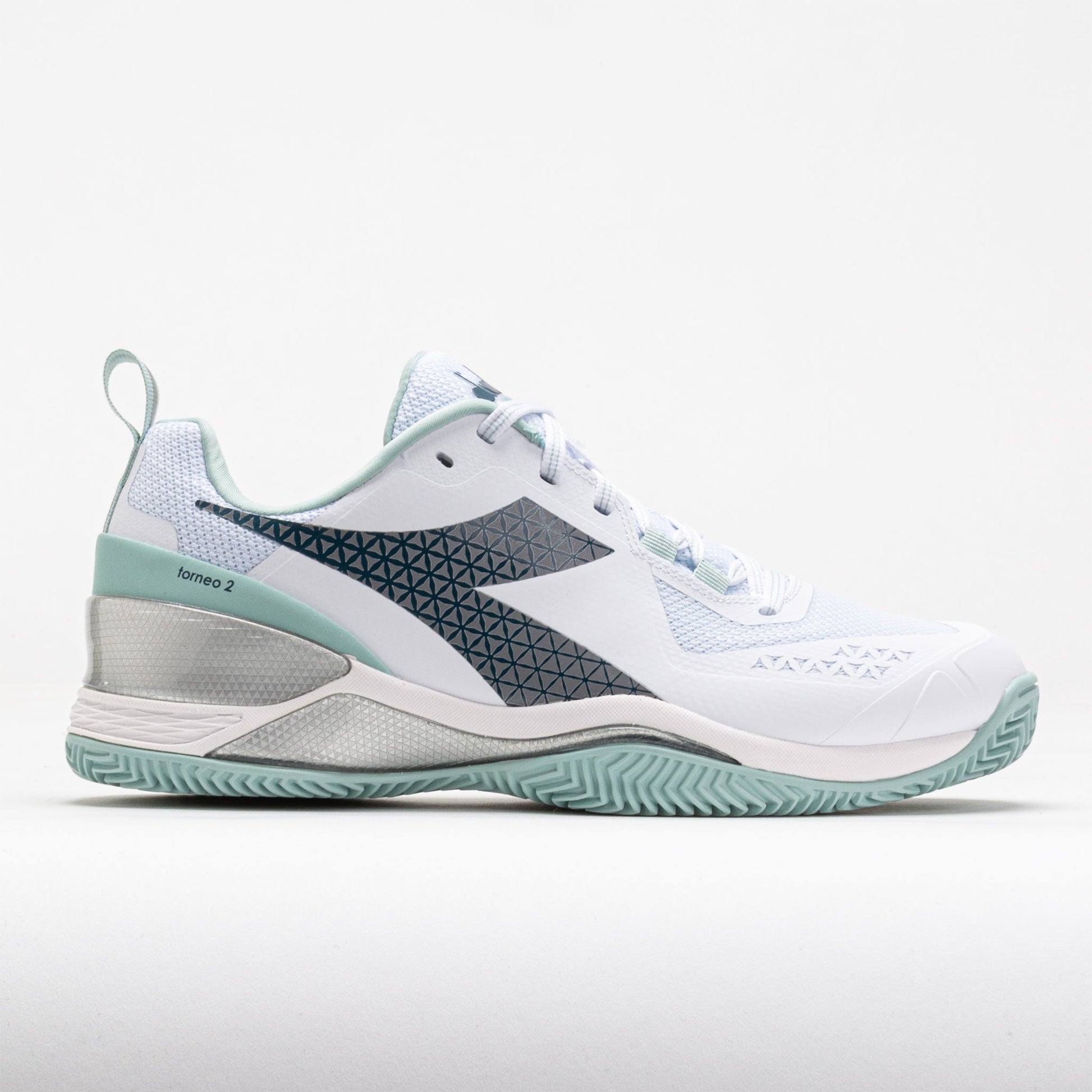 Diadora Blushield Torneo 2 Clay Women's  White/Legion Blue/Surf Spray