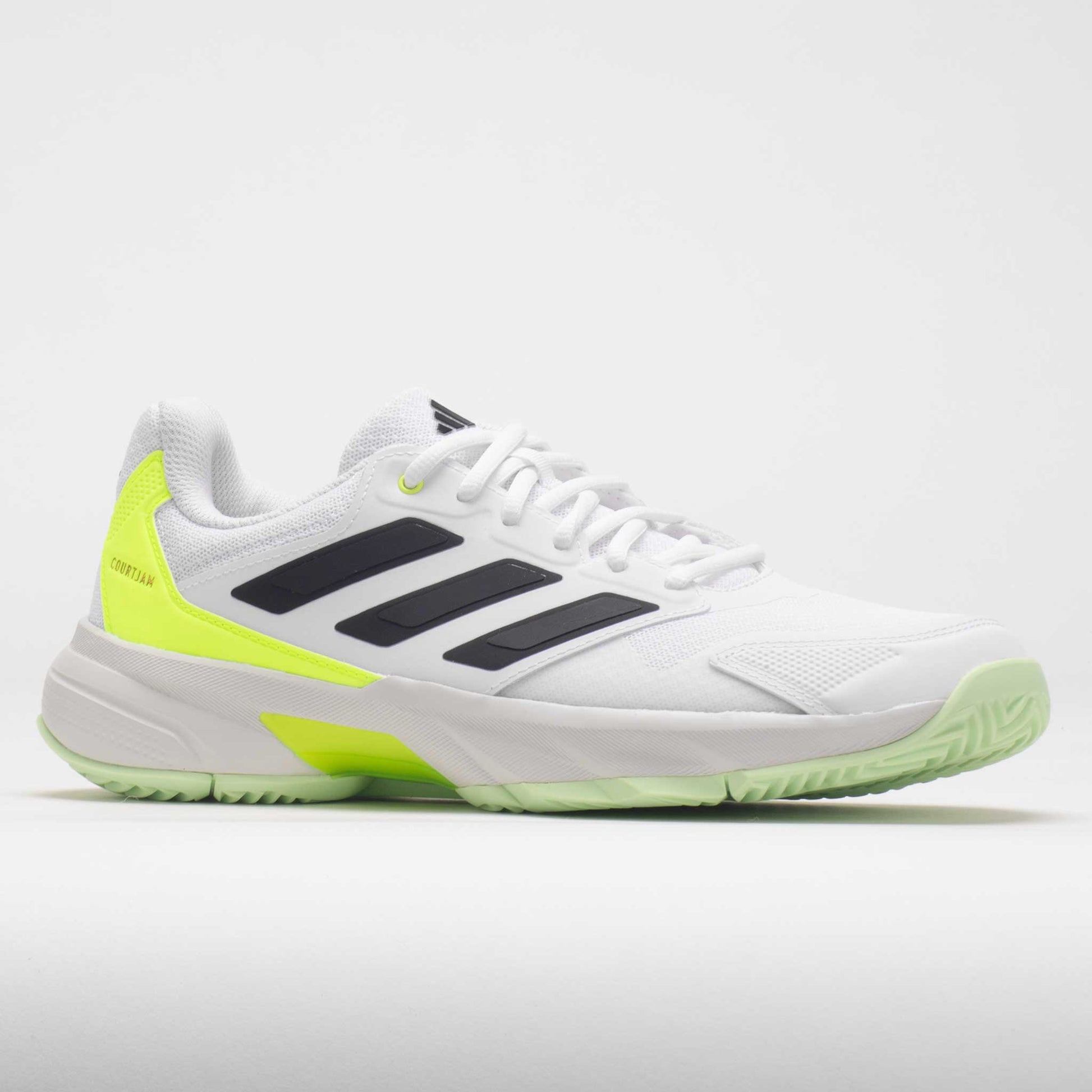 adidas CourtJam Control 3 Men's  White/Core Black/Lucid Lemon
